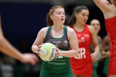 270323 - Celtic Dragons v Strathclyde Sirens - Vitality Netball Super League - Shona O'Dwyer of Celtic Dragons