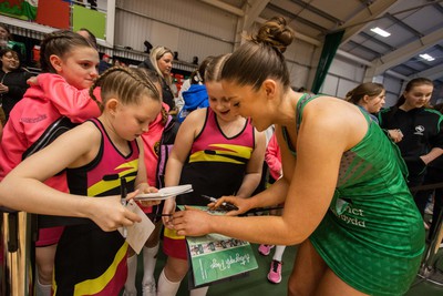 270323 - Celtic Dragons v Strathclyde Sirens - Vitality Netball Super League - Celyn Emanuel of Celtic Dragons