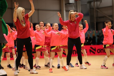 270323 - Celtic Dragons v Strathclyde Sirens - Vitality Netball Super League - Dancing at half time