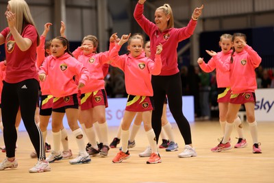 270323 - Celtic Dragons v Strathclyde Sirens - Vitality Netball Super League - Dancing at half time