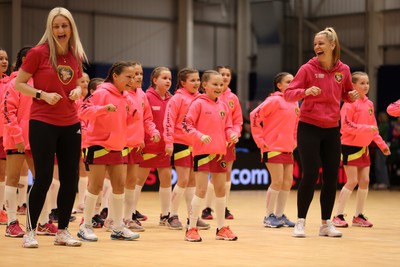 270323 - Celtic Dragons v Strathclyde Sirens - Vitality Netball Super League - Dancing at half time