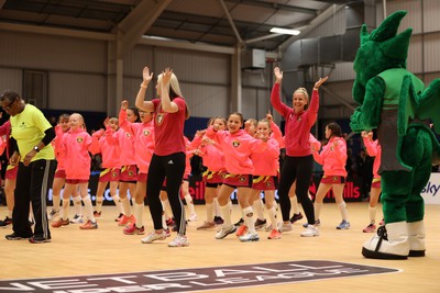 270323 - Celtic Dragons v Strathclyde Sirens - Vitality Netball Super League - Dancing at half time