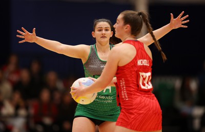 270323 - Celtic Dragons v Strathclyde Sirens - Vitality Netball Super League - Laura Rudland of Celtic Dragons