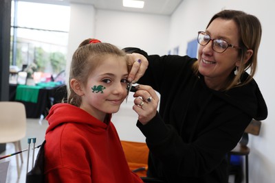 270323 - Celtic Dragons v Strathclyde Sirens - Vitality Netball Super League - Face Painting