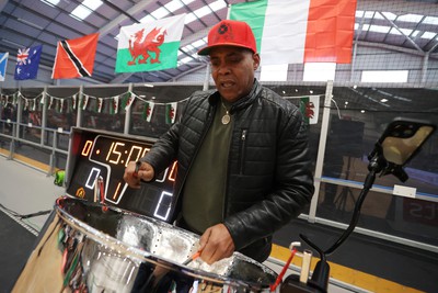 270323 - Celtic Dragons v Strathclyde Sirens - Vitality Netball Super League - Steel Drummer