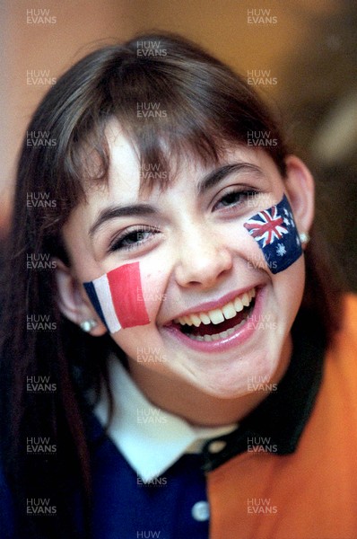 051199 -  Singing star Charlotte Church who performs at the World Cup final shows no favouritism for tomorrows game