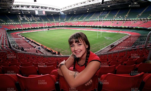 301099 - Singer Charlotte Church at the Millennium Stadium in Cardiff where she will sing at the closing ceremony of the Rugby World Cup