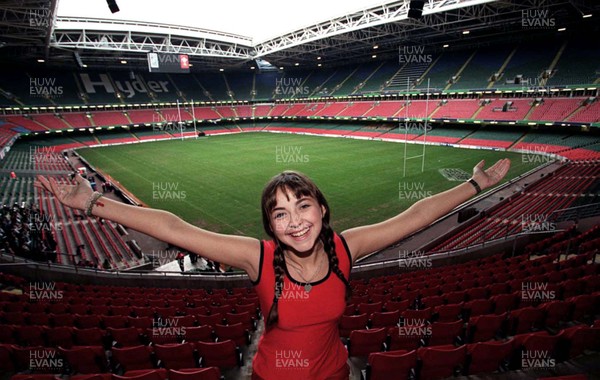 301099 - Singer Charlotte Church at the Millennium Stadium in Cardiff where she will sing at the closing ceremony of the Rugby World Cup