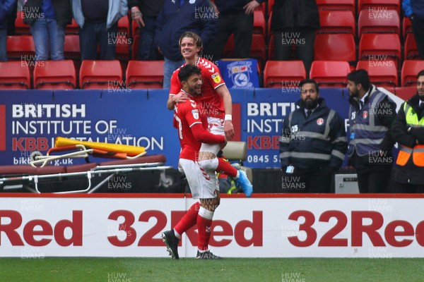 231119 - Charlton Athletic v Cardiff City - EFL SkyBet Championship - Conor Gallagher of Charlton Athletic celebrates his goal 