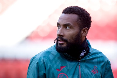 011125 - Charlton Athletic v Swansea City - Sky Bet Championship - Lawrence Vigouroux of Swansea City warming up