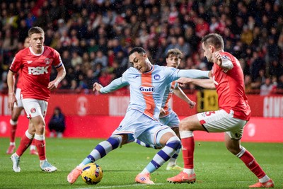 011125 - Charlton Athletic v Swansea City - Sky Bet Championship - Adam Idah of Swansea City scores a goal