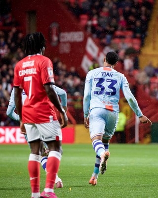011125 - Charlton Athletic v Swansea City - Sky Bet Championship - Adam Idah of Swansea City celebrates goal