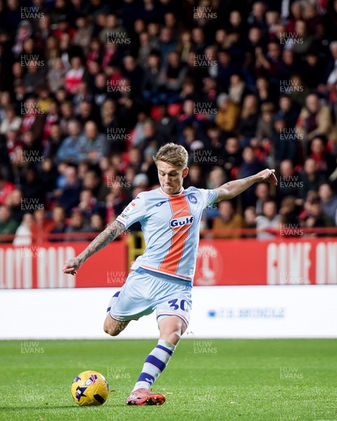 011125 - Charlton Athletic v Swansea City - Sky Bet Championship - Ethan Galbraith of Swansea City