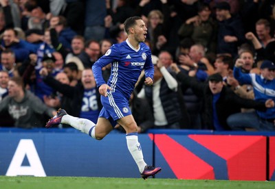 231016 - Chelsea vs Manchester United - Premier League -Eden hazard goal celebration