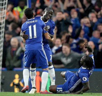 231016 - Chelsea vs Manchester United - Premier League -N'Golo Kante goal celebration