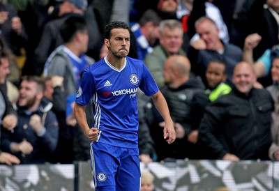 231016 - Chelsea vs Manchester United - Premier League -Pedro of Chelsea celebrates his early goal