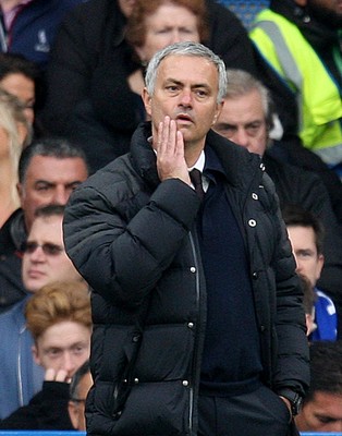 231016 - Chelsea vs Manchester United - Premier League -Jose Mourinho of manchester United