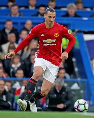 231016 - Chelsea vs Manchester United - Premier League -Zlatan Ibrahimovic of Manchester United