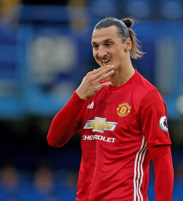 231016 - Chelsea vs Manchester United - Premier League -Zlatan Ibrahimovic of Manchester United