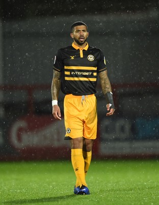 041218 - Cheltenham Town v Newport County - Checkatrade Trophy - Joss Labadie of Newport County