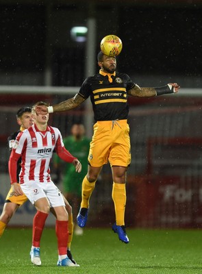 041218 - Cheltenham Town v Newport County - Checkatrade Trophy - Joss Labadie of Newport County