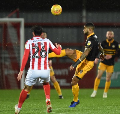 041218 - Cheltenham Town v Newport County - Checkatrade Trophy - Joss Labadie of Newport County