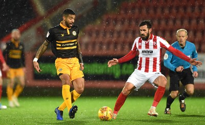 041218 - Cheltenham Town v Newport County - Checkatrade Trophy - Joss Labadie of Newport County