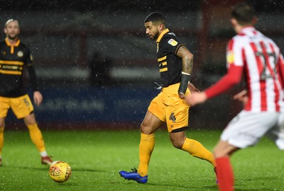 041218 - Cheltenham Town v Newport County - Checkatrade Trophy - Joss Labadie of Newport County