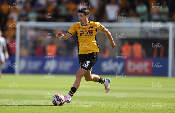 100824 - Cheltenham Town v Newport County, SkyBet League Two - Anthony Driscoll-Glennon of Newport County 