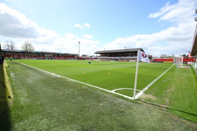 180426 - Cheltenham Town v Newport County - Sky Bet League 2 - A general view of the EV Charging Points Whaddon Road Ground