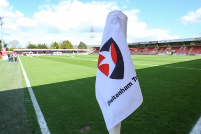 180426 - Cheltenham Town v Newport County - Sky Bet League 2 - A general view of the EV Charging Points Whaddon Road Ground