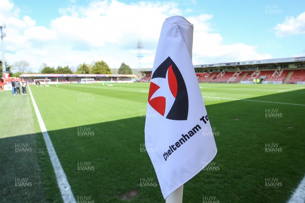 180426 - Cheltenham Town v Newport County - Sky Bet League 2 - A general view of the EV Charging Points Whaddon Road Ground