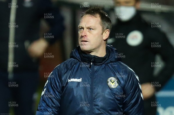 190121 - Cheltenham Town v Newport County, Sky Bet League 2 - Newport County manager Michael Flynn during the match