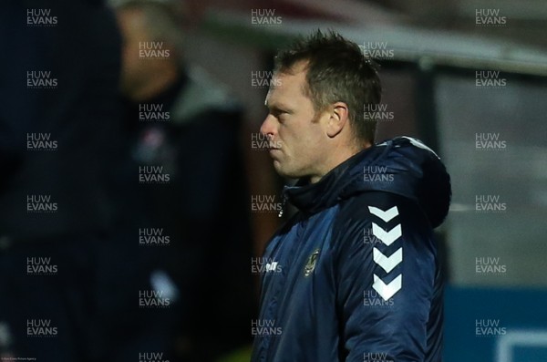 190121 - Cheltenham Town v Newport County, Sky Bet League 2 - Newport County manager Michael Flynn during the match