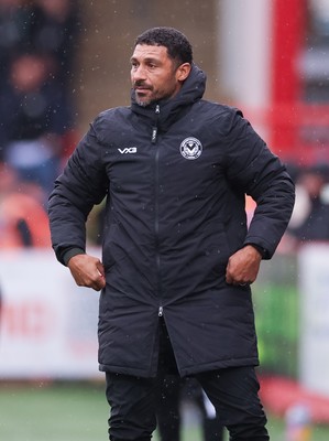 241026 Cheltenham Town v Newport County, EFL Sky Bet League 2 -  Newport County head coach Hayden Mullins