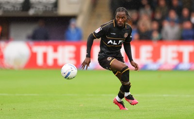 241026 Cheltenham Town v Newport County, EFL Sky Bet League 2 -  Yahya Bamba of Newport County