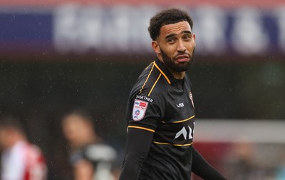 241026 Cheltenham Town v Newport County, EFL Sky Bet League 2 - Kion Etete of Newport County