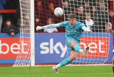 241026 Cheltenham Town v Newport County, EFL Sky Bet League 2 - Newport County goalkeeper Jordan Wright