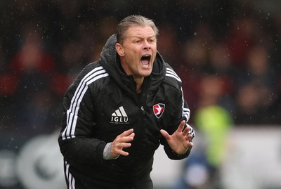 241026 Cheltenham Town v Newport County, EFL Sky Bet League 2 - Cheltenham Town manager Steve Cotterill reacts during the match