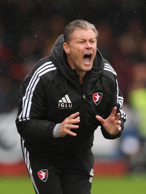241026 Cheltenham Town v Newport County, EFL Sky Bet League 2 - Cheltenham Town manager Steve Cotterill reacts during the match