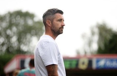 230725 - Cheltenham Town v Swansea City - Pre Season Friendly - Swansea City Manager Alan Sheehan 