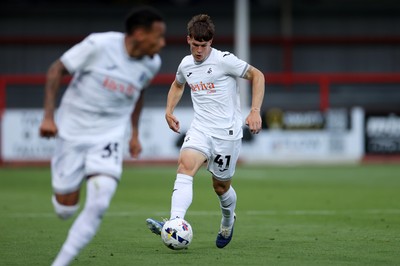 230725 - Cheltenham Town v Swansea City - Pre Season Friendly - Sam Parker of Swansea City 