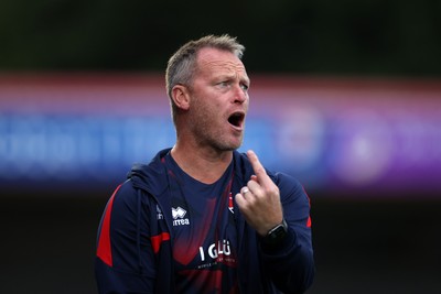 230725 - Cheltenham Town v Swansea City - Pre Season Friendly - Cheltenham Town Manager Michael Flynn 