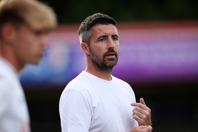 230725 - Cheltenham Town v Swansea City - Pre Season Friendly - Swansea City Manager Alan Sheehan 