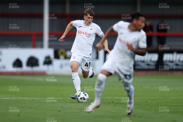 230725 - Cheltenham Town v Swansea City - Pre Season Friendly - Sam Parker of Swansea City 