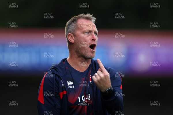 230725 - Cheltenham Town v Swansea City - Pre Season Friendly - Cheltenham Town Manager Michael Flynn 