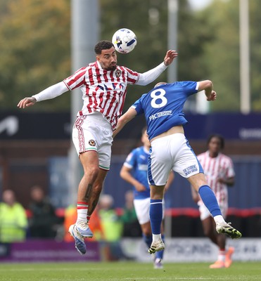 270925 - Chesterfield v Newport County - Sky Bet League 2 - Courtney Baker-Richardson of Newport and Ryan Stirk of Chesterfieldc