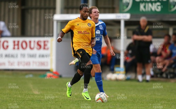 180717 - Chippenham FC v Newport County - Pre Season Friendly - Lamar Reynolds of Newport County