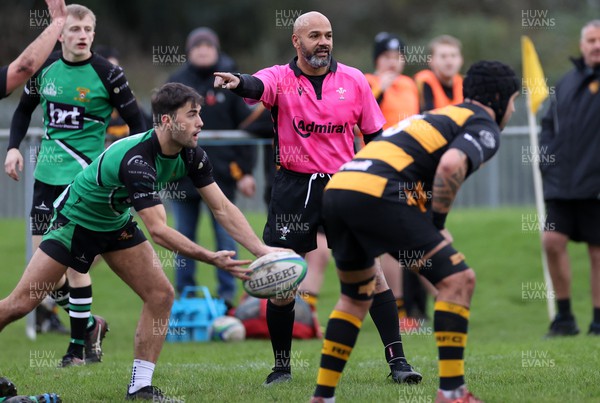 031222 - Cilfynydd v Cowbridge - Admiral National League 2 East Central - Referee Peter Woole