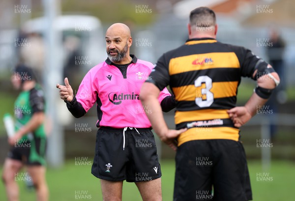 031222 - Cilfynydd v Cowbridge - Admiral National League 2 East Central - Referee Peter Woole